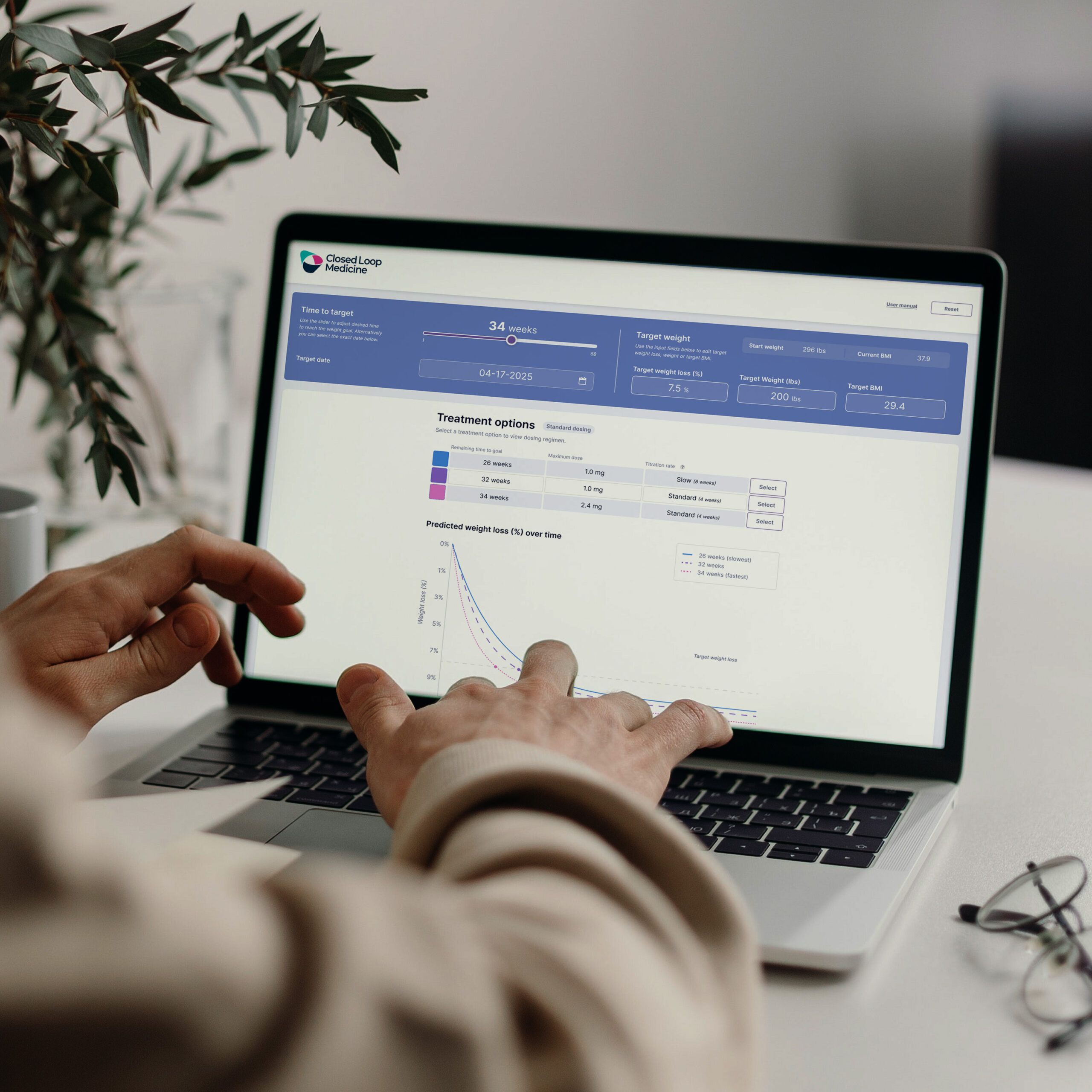 Enabling personalized medicine by combining dose-optimized drug therapy with digital care